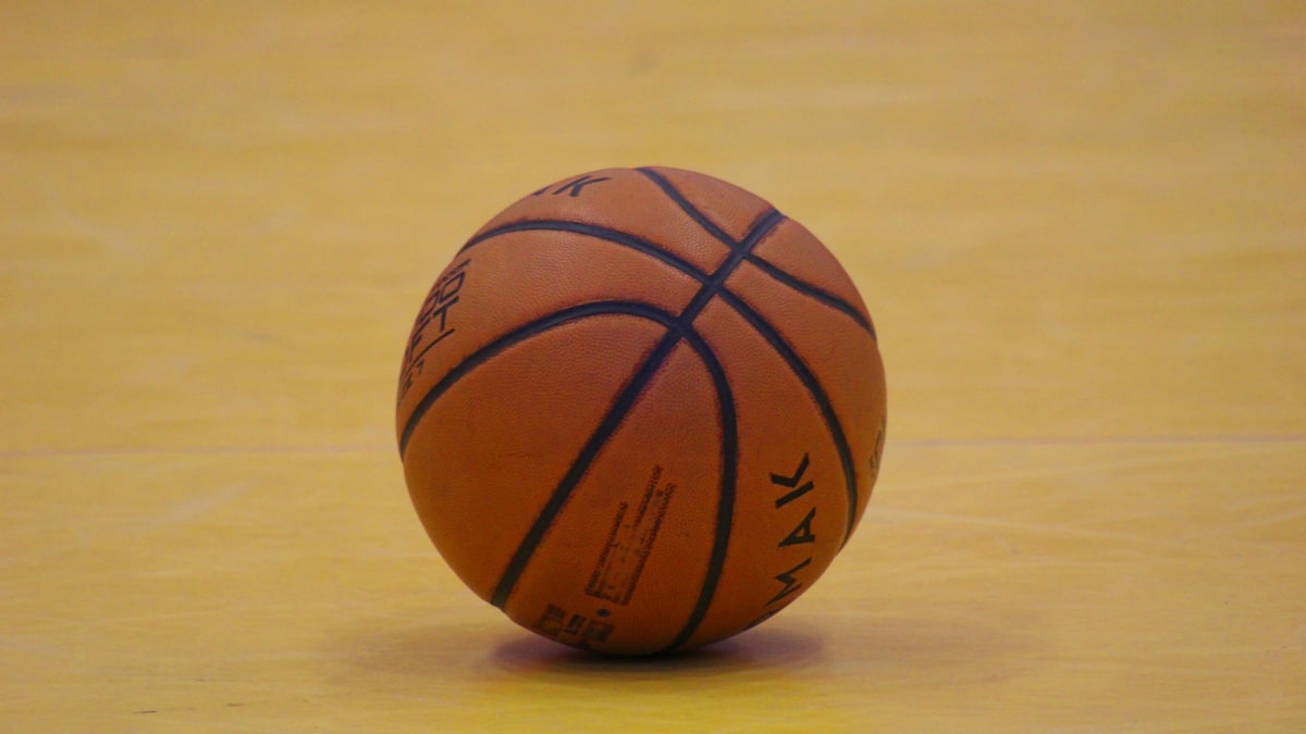 Sports ball equipment detail for inflation needle selection.