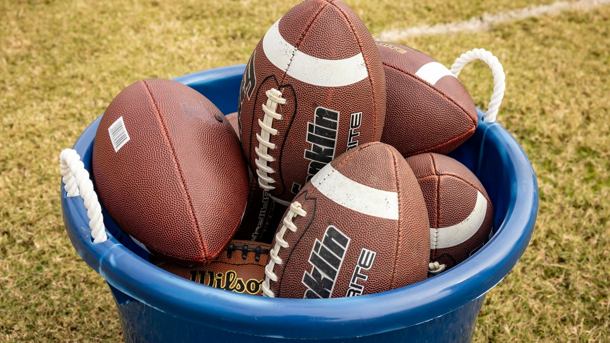 Sports equipment packed for shipping.
